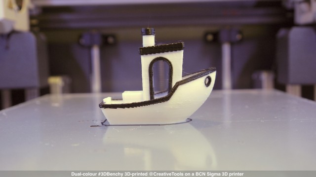 Dual-colour #3DBenchy On A BCN Sigma 3D Printer – #3DBenchy